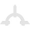 Ekena Millwork Ericson Architectural Grade PVC Gable Bracket, 60"W x 40"H x 2"D x 6"F, 16/12 Pitch GBP060X40X0206ERI00 - alternate 2